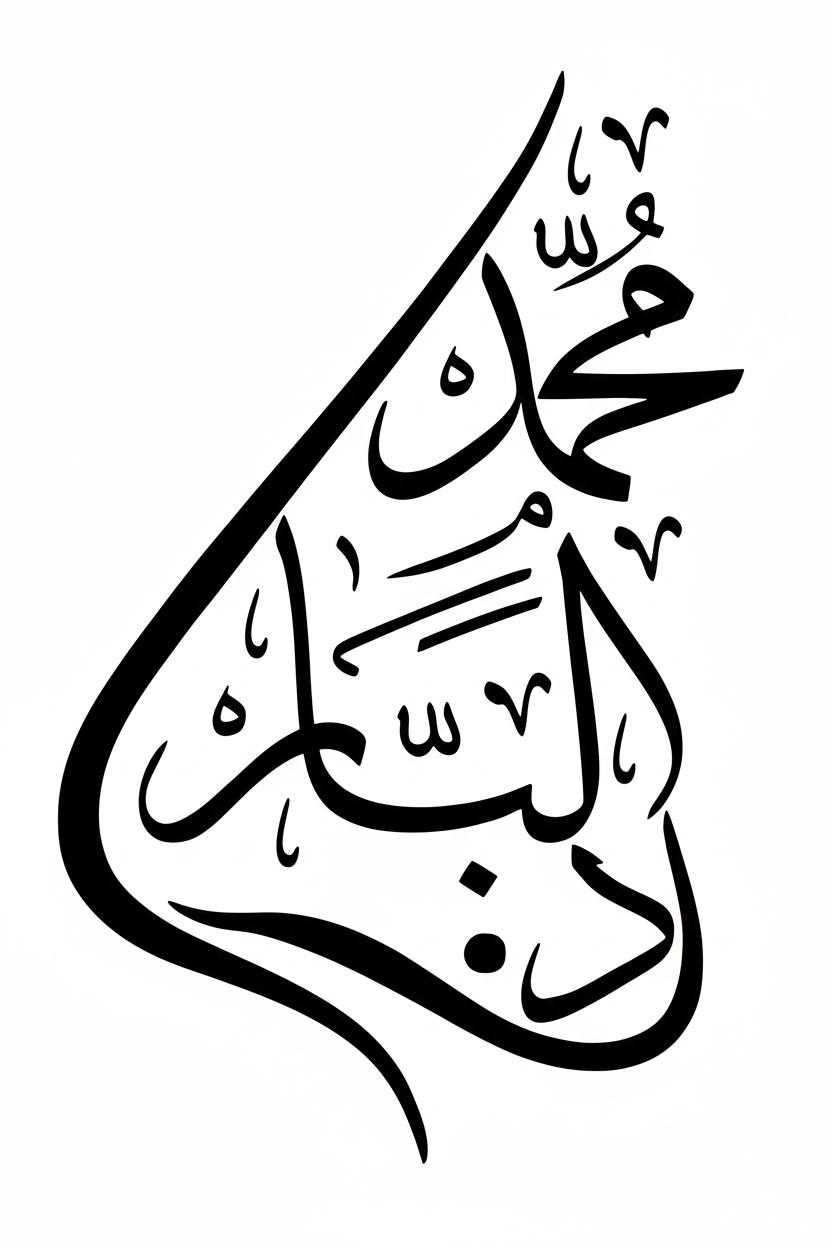 خط عربي: محمد البار